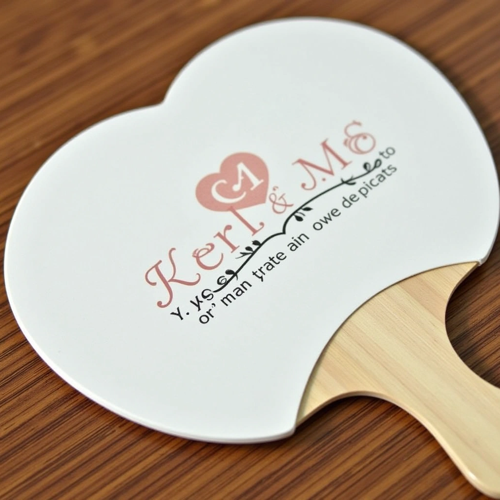 7. Personalized Fans: Keep Guests Cool in Style