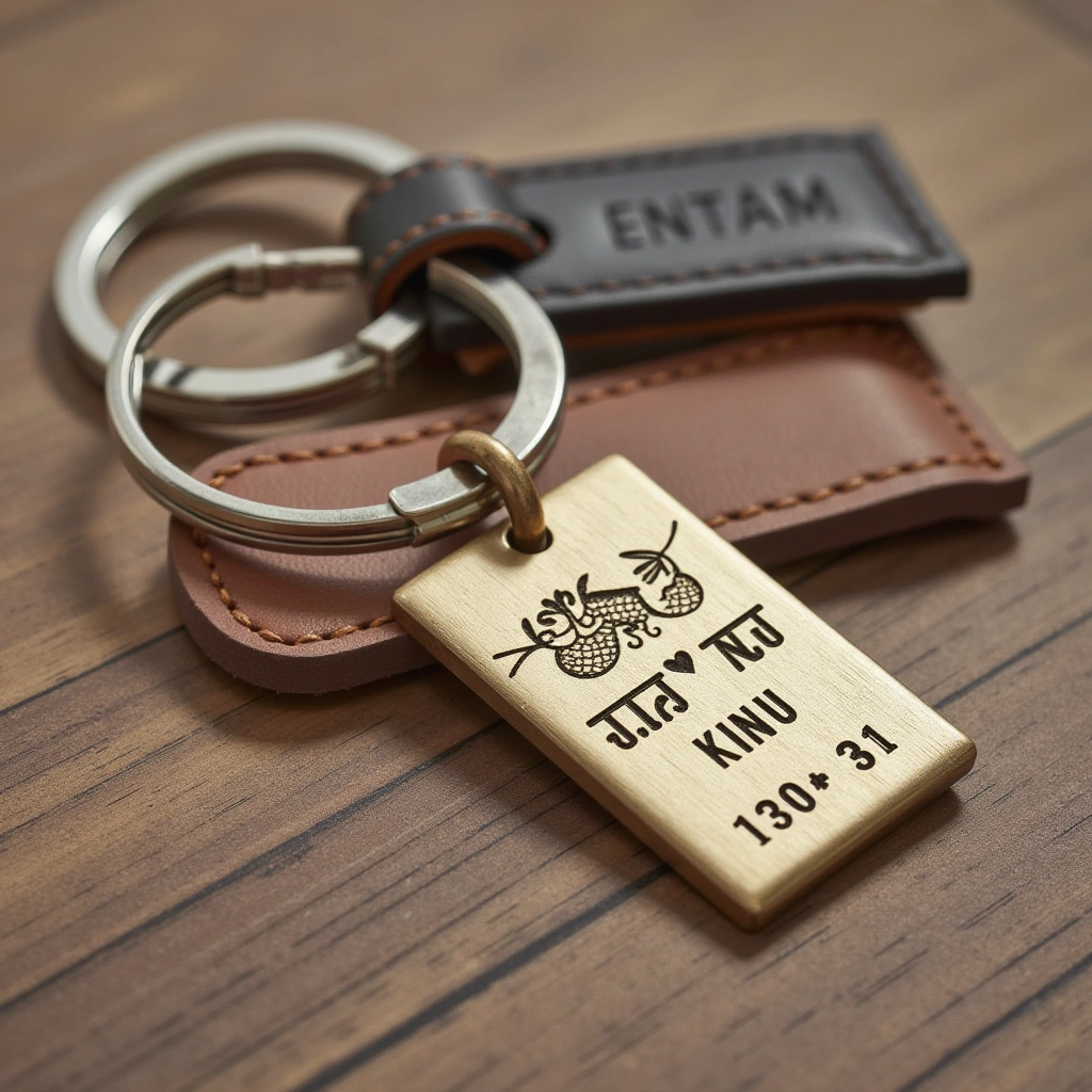 10. Stylish Keychains: Small but Meaningful