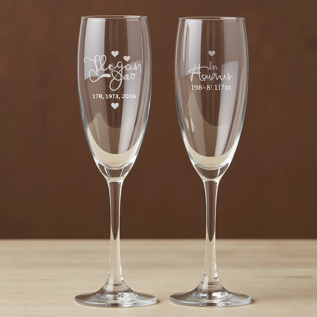 7. Personalized Champagne Flutes: Toast to New Beginnings