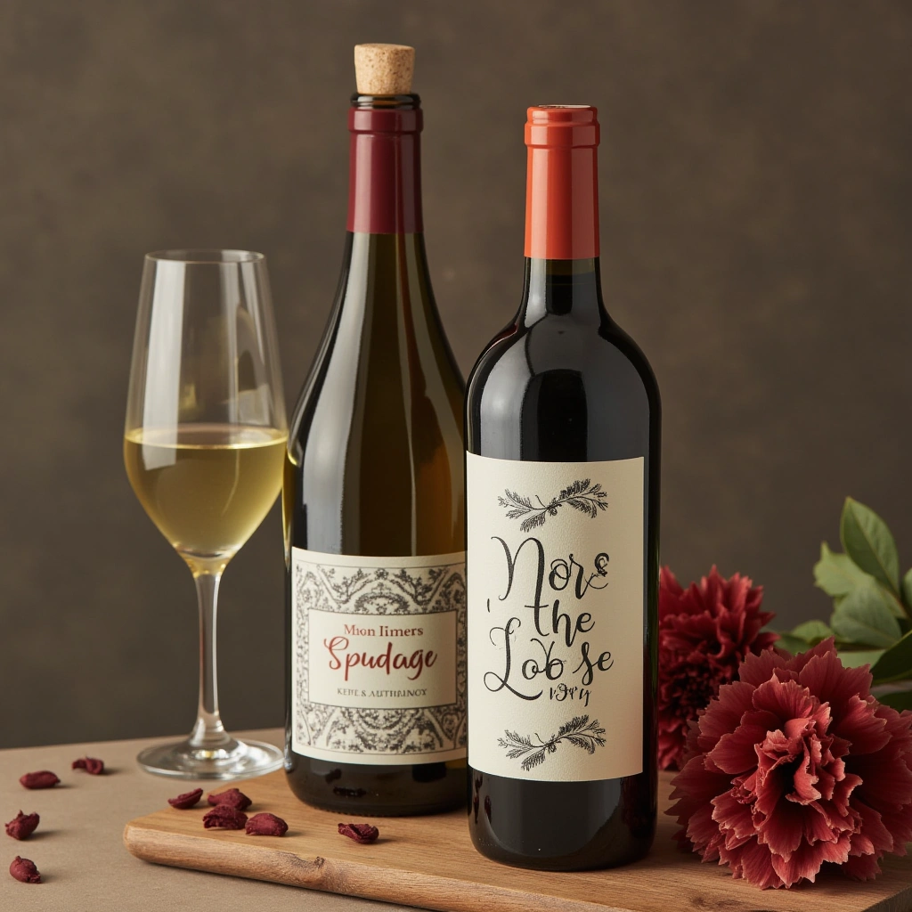 4. Customized Wine or Champagne Bottles