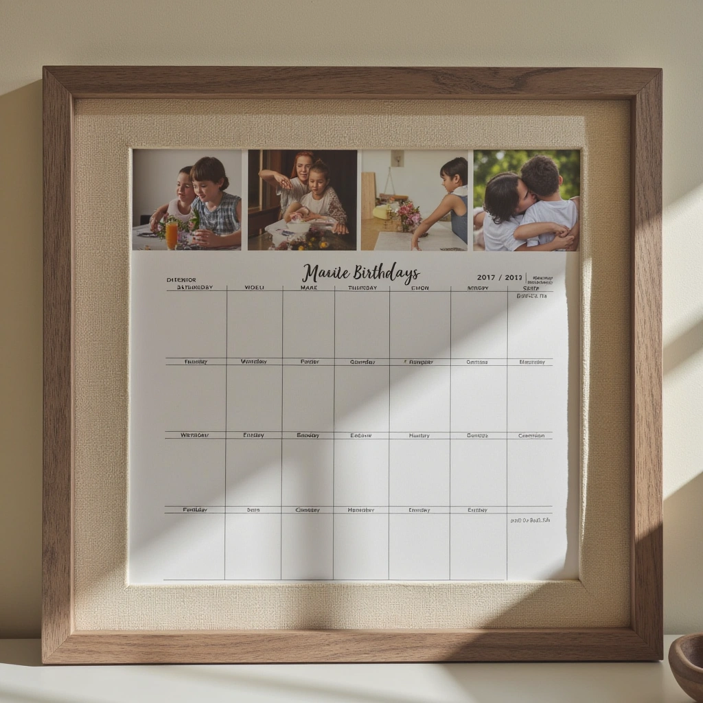 14. Customized Calendar with Friendship Highlights