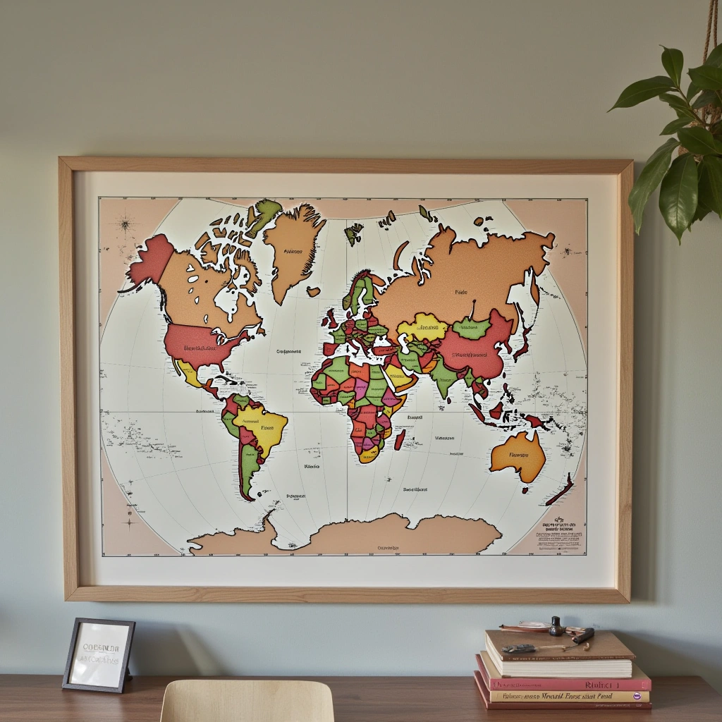 16. Travel Map to Track Your Visits