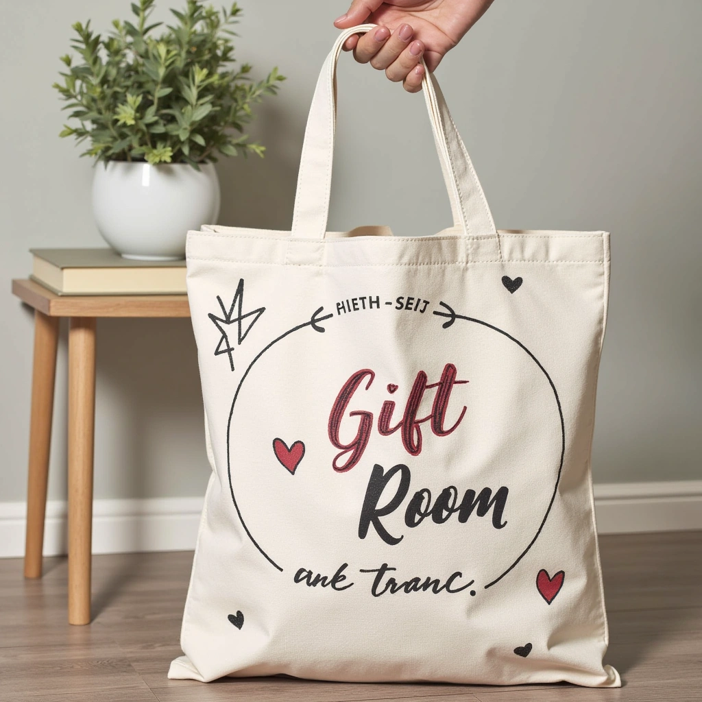 9. Hand-Decorated Tote Bag