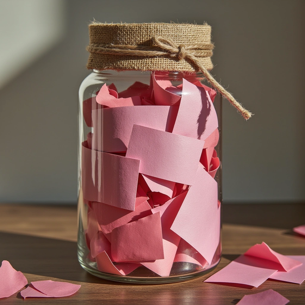 5. Handwritten Love Letters in a Jar
