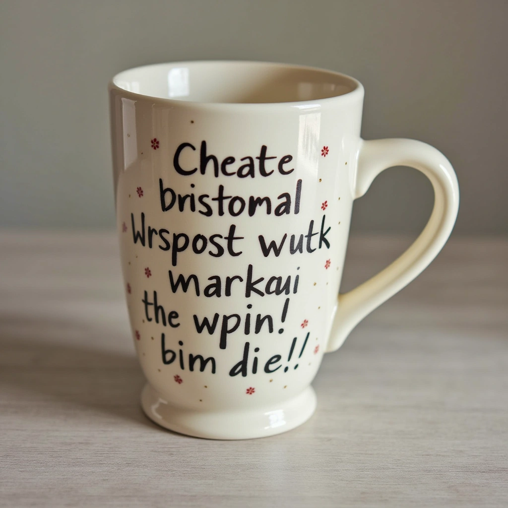 9. Personalized Mug with Sharpie Art