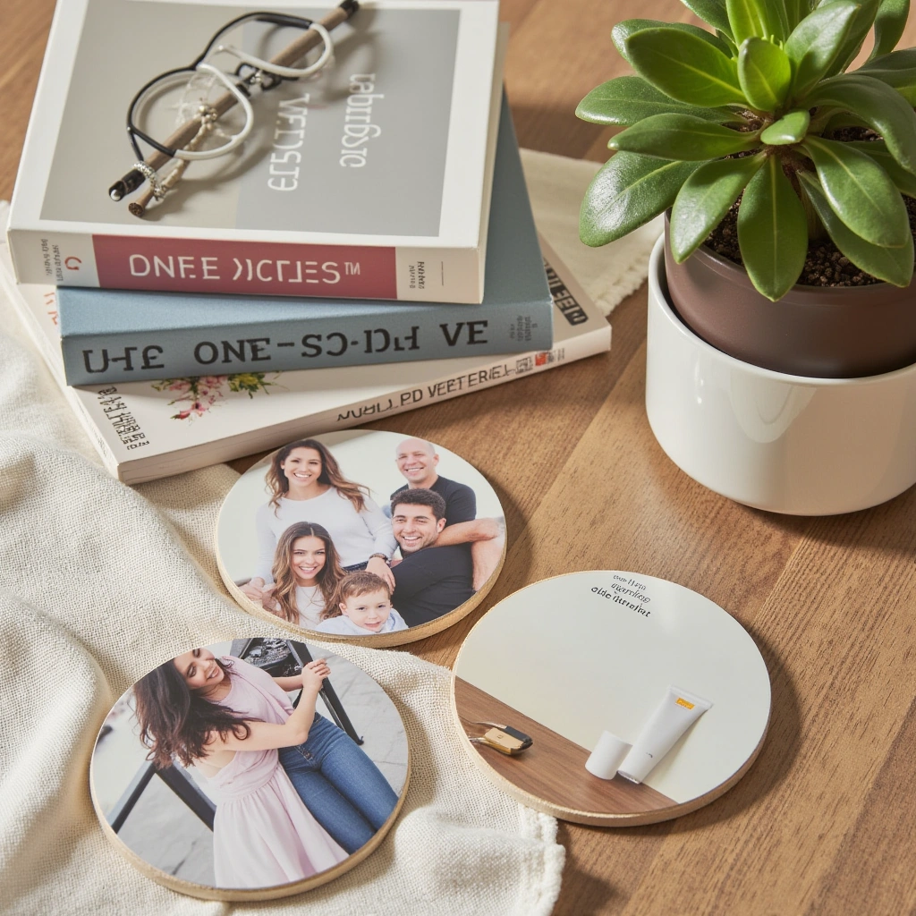 13. DIY Photo Coasters