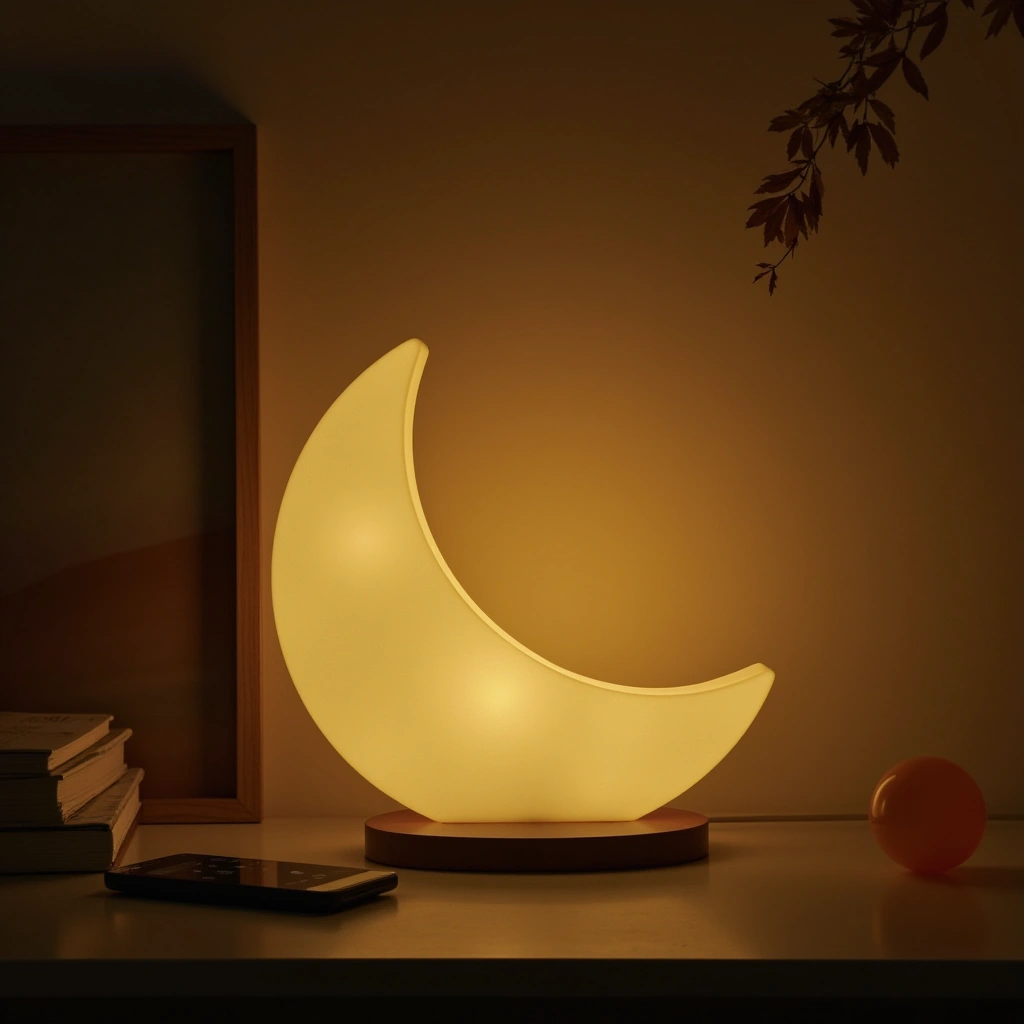 5. Moon-Shaped LED Night Lights