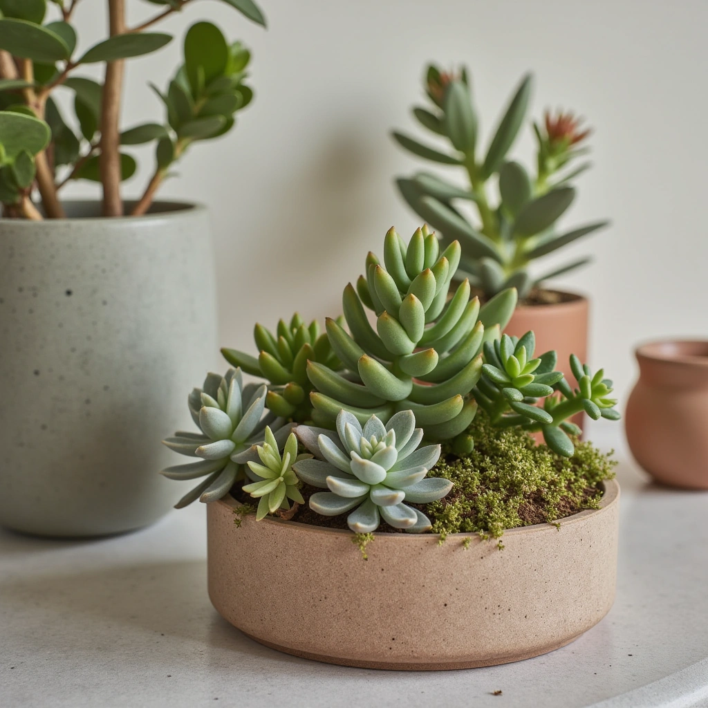 12. Mini Succulent Garden: A Touch of Nature Indoors
