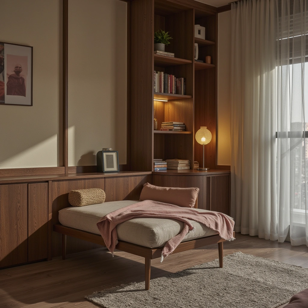 16. A Comfortable Reading Nook Setup