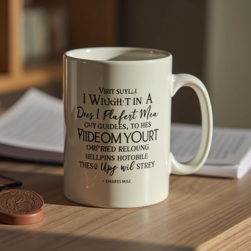 3. Customized Mug with a Motivational Quote