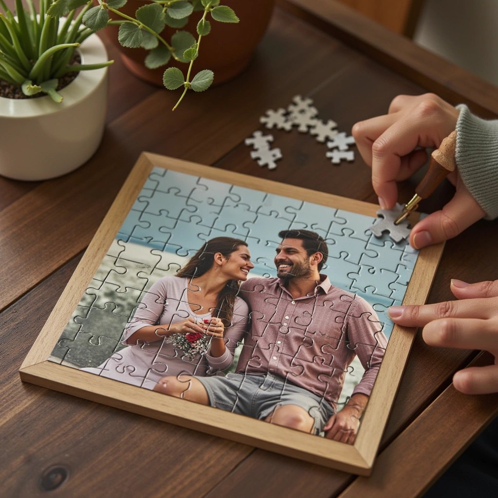 7. Personalized Puzzle with Your Photo: Piece Your Love Together