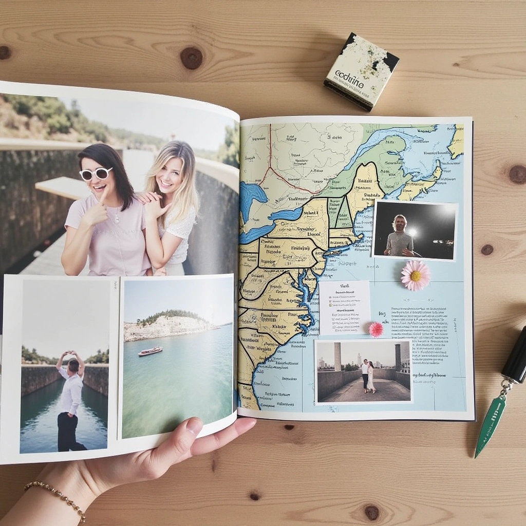 2. Travel Adventures Scrapbook: Capture Your Trips Together