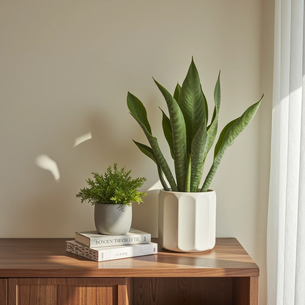 11. Indoor Plant with Stylish Planter